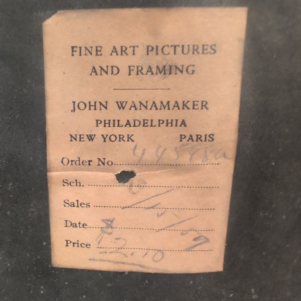 Antique 1906 Signed Child Portrait Photo John Wanamaker Philadelphia Frame Witt - Picture 7 of 7